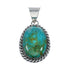 Navajo Native American Turquoise Sterling Silver Pendant SN20088